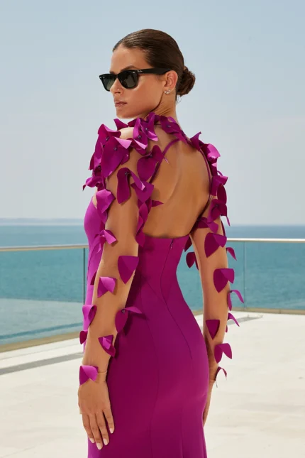 μακρυ βραδινο φορεμα για γαμο